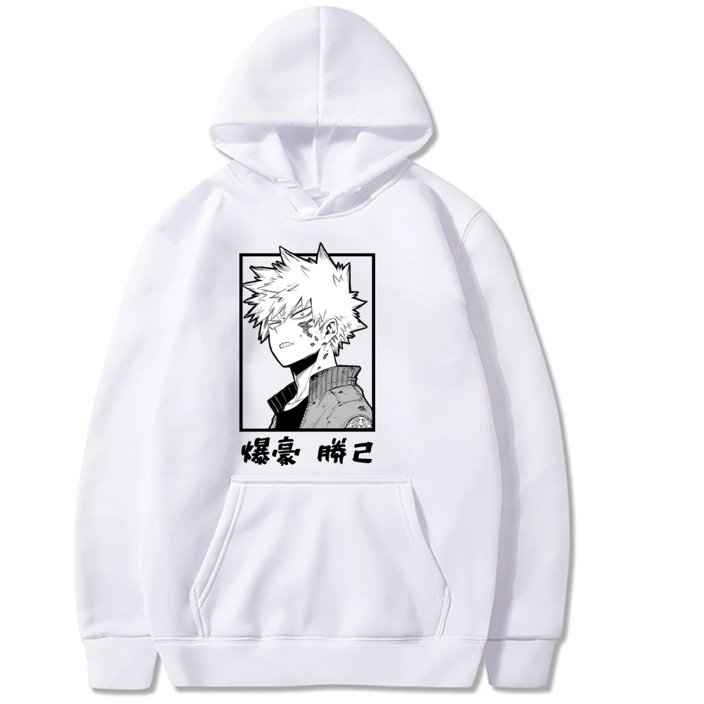 

Harajuku my hero academia Unisex Hoodies Japanese Anime Bakugou Katsuki Printed Men's Hoodie Streetwear Casual Sweatshirts