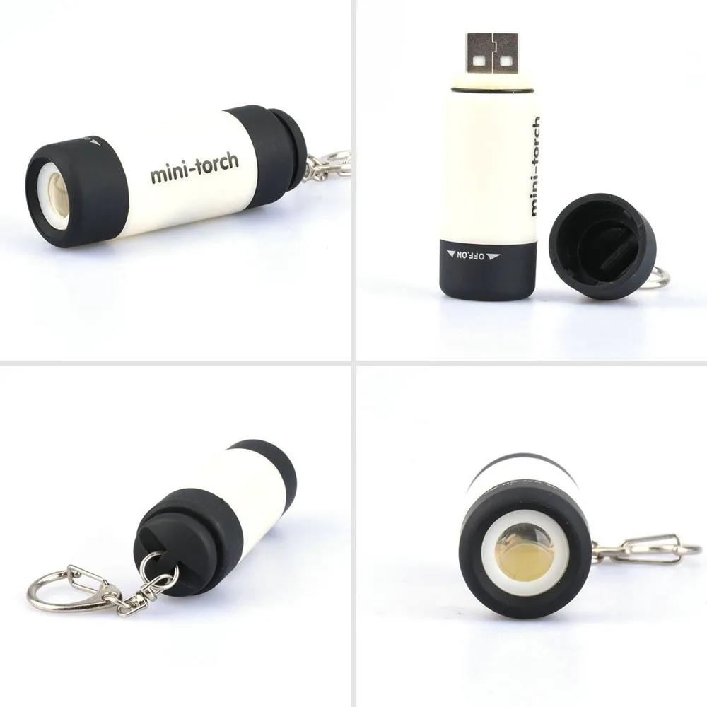 Светодиодный фонарик SKYWOLFEYE портативный мини-брелок USB Перезаряжаемый Карманный фонарик лампа IP67 Водонепроницаемый 9,6