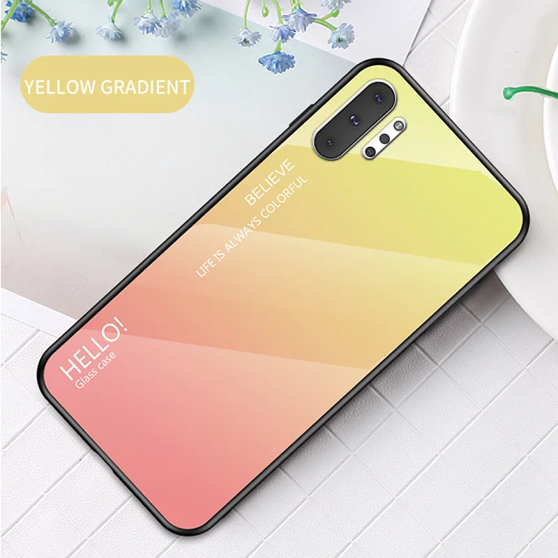 Smartphone Cover Case For Galaxy S10E S10 Lite (5G) S9 S8 Plus S7 Edge Rainbow Glass Samsung Note 10 Pro 9 8 Back Capa |