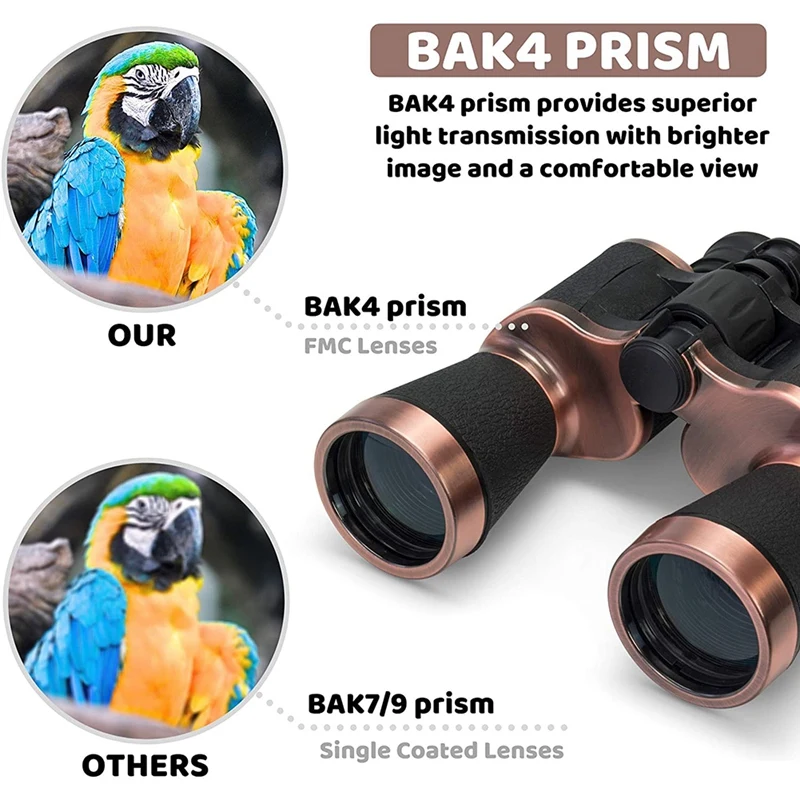 HD телескоп 20X50 мощный бинокль для взрослых охоты путешествий BAK4 Prism FMC линзы