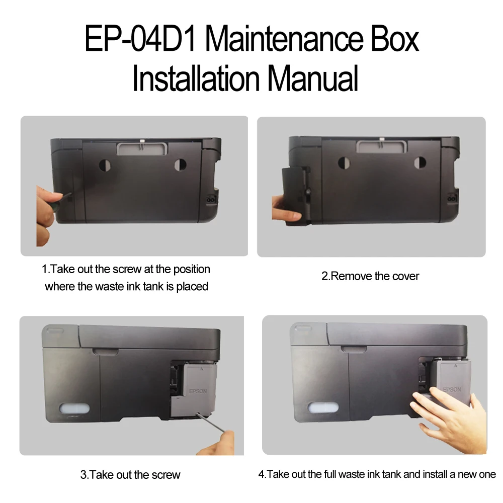 

T04D1 Maintenance Tank With Chip Compatible For EP XP-5100 WF-2800 WF-2865 ET-3700 ET-2700 ET-2750 WF-2860 ET-4750 ET-3750