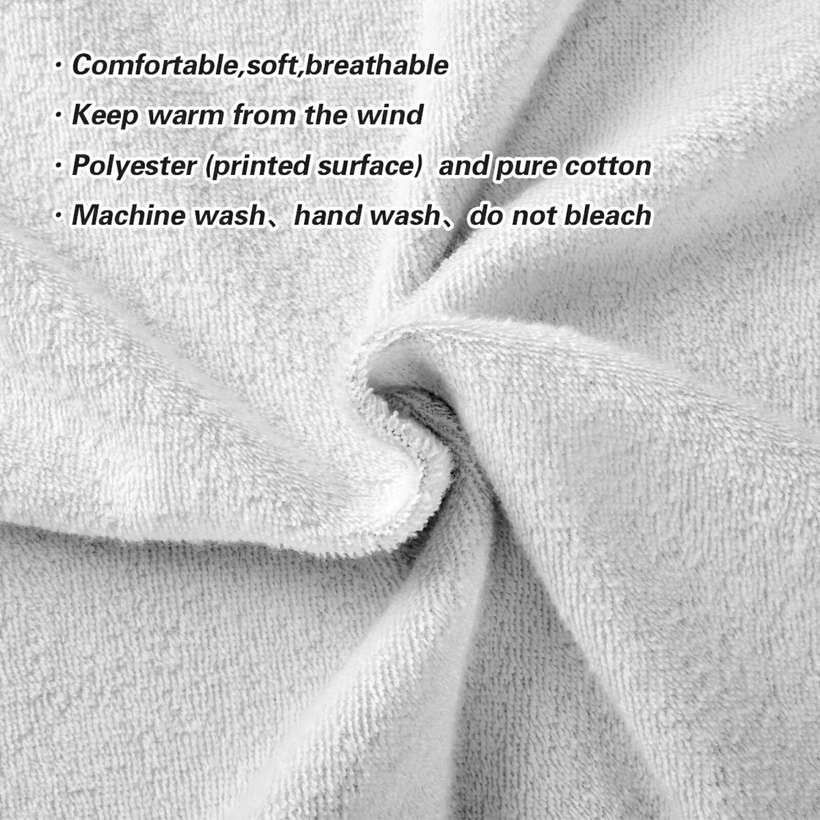 Детское полотенце для ванны с капюшоном из хлопка