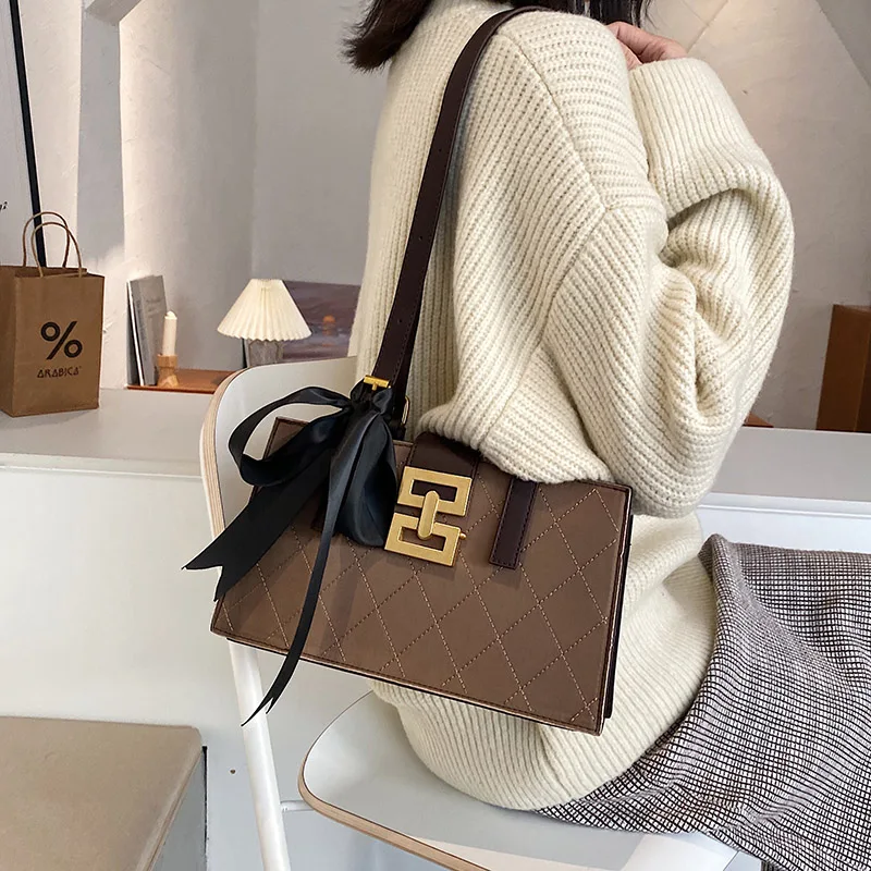 

Кожаные дамские сумочки VeryMe с лентой, Элегантные повседневные сумки-мессенджеры на плечо, винтажная Женская сумочка, модная женская сумка