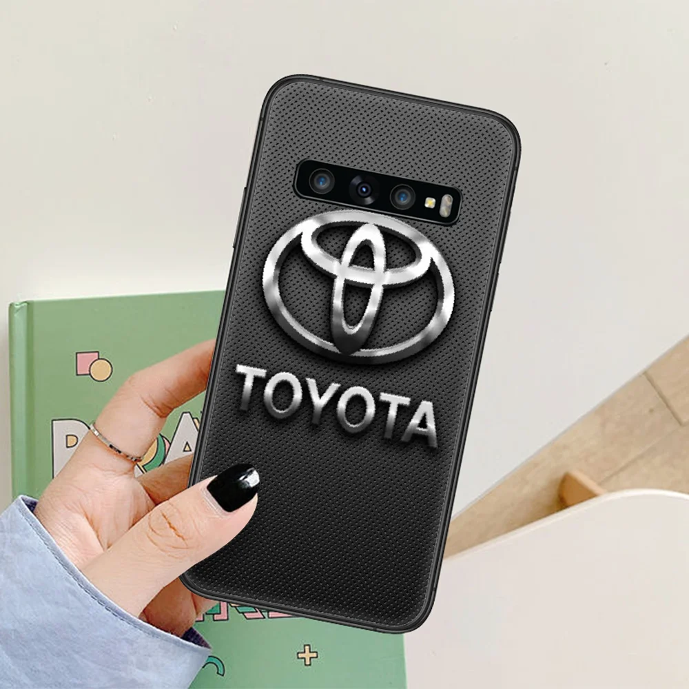 

Toyotas car Phone Case For Samsung Galaxy Note S 8 9 10 20 Plus E Lite Uitra black Coque Silicone Shell Tpu Cover Painting Cell