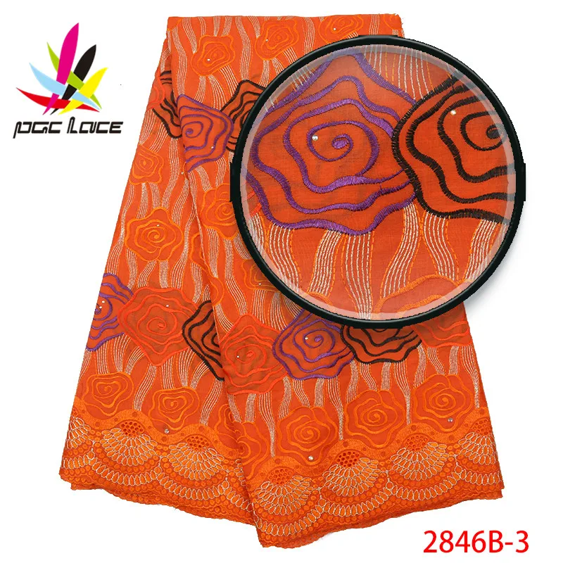 

Nigerian Wedding African Lace Fabric Fashion Cotton Swiss Voile Lace In Switzerland High Quality Dry Lace Fabric XZ2846B-2