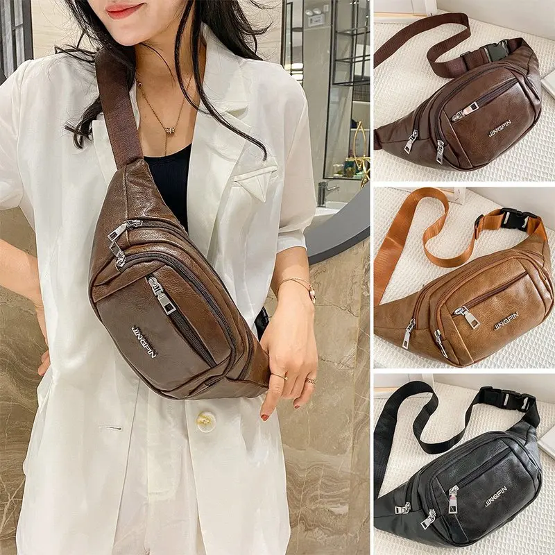 

Осень 2021, Молодежный удобный дорожный рюкзак из искусственной кожи, женская сумка, новый стиль, сумка через плечо, многофункциональная пояс...