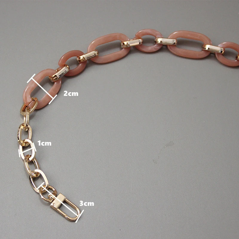 Beautiful Lady Acrylic HyunA Style Resin Bag DIY Portable Chain Vintage Dinner Bag Chain Girl Fashion Accessories