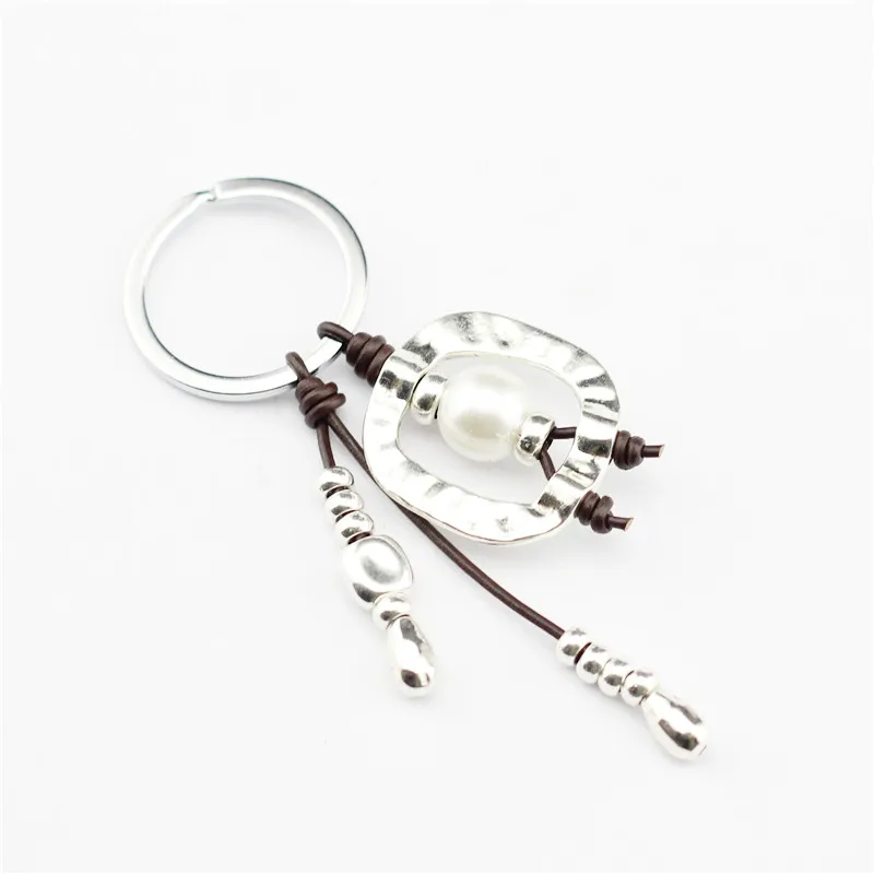 Бренд Sandrine оптовая продажа креативный дизайн лучший друг унисекс брелок кожа