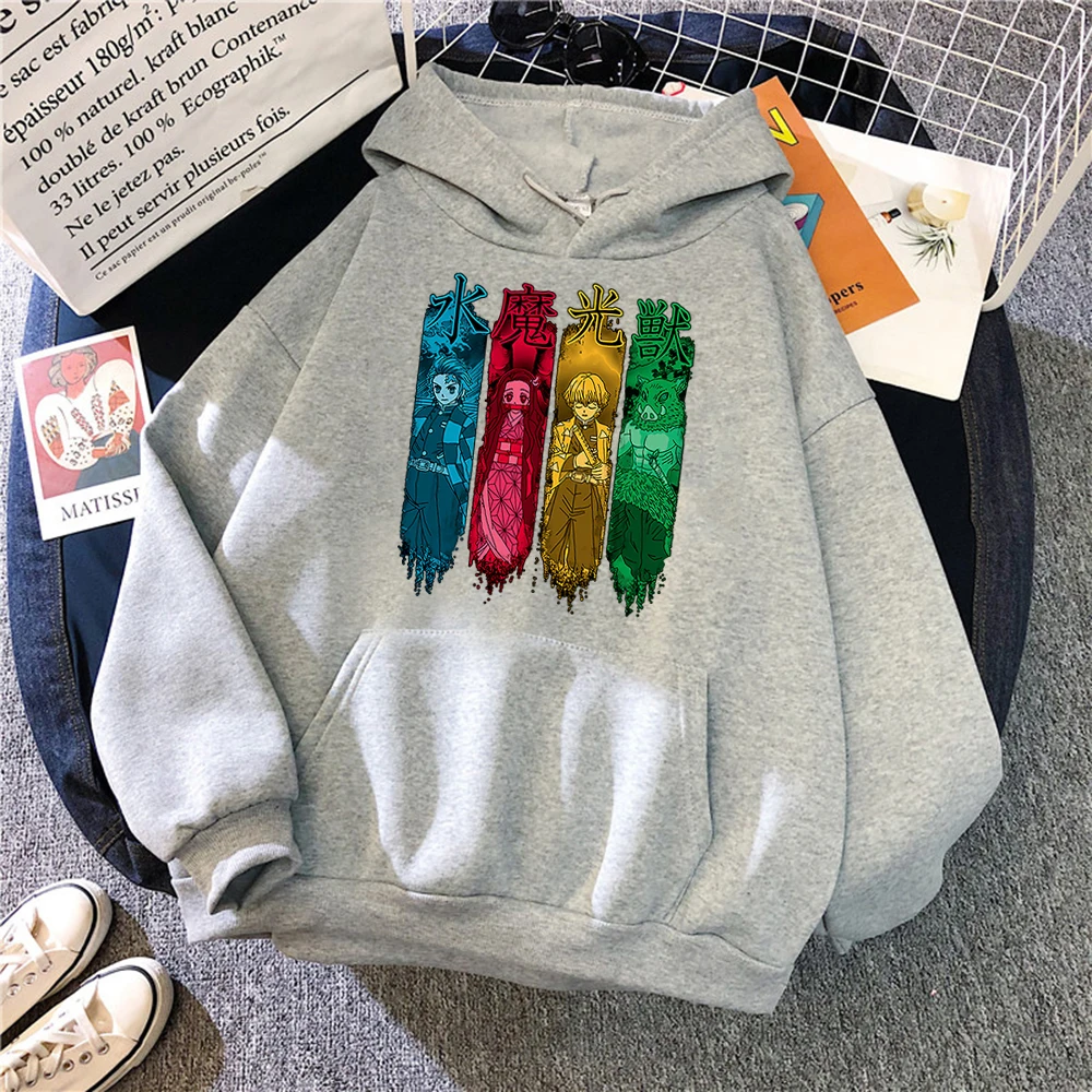 

Demon Slayer Anime Printed Hoodies Men 2021 New Fashion Brand Clothing Hip Hop Streetwear Pullover Casual Harajuku Men Hoody
