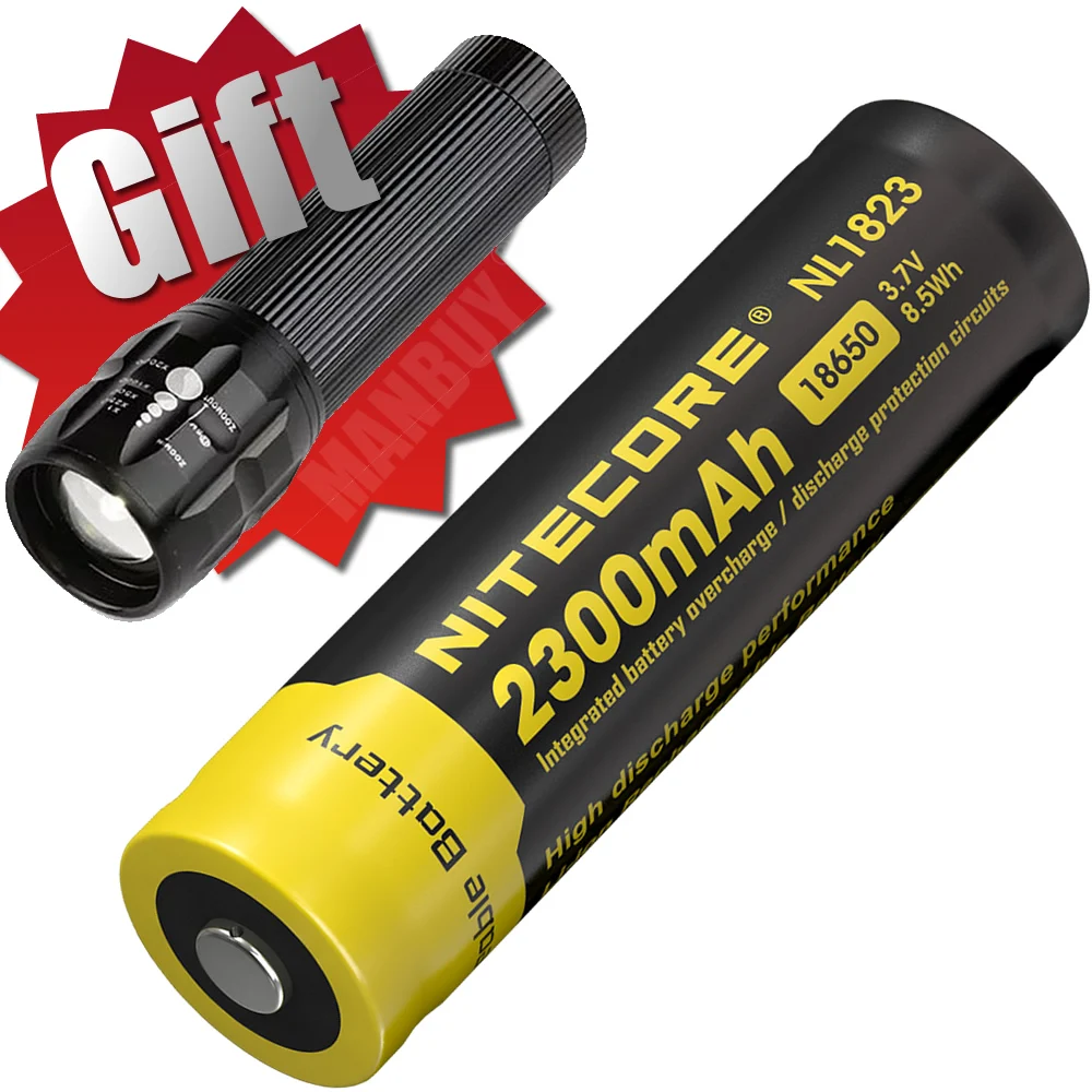 100% оригинал NITECORE NL1823/NL1826/NL1832/NL1834/NL1835 3 7 В литий ионная Защитная батарея Кнопка Топ