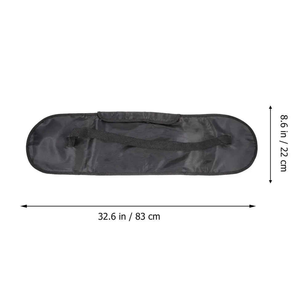 

Skateboard Backpack Portable Carry Bag Scooter Rucksack for Outdoor (Black)