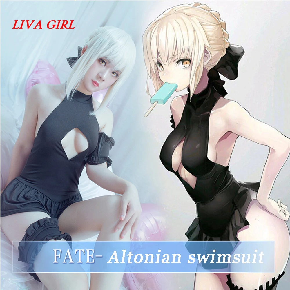 Сексуальный женский купальник Liva girl из аниме Fate/stay night Altria Pendragon |