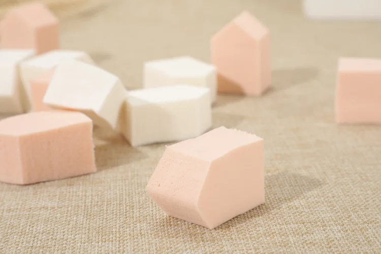 Полигональная 3D мини губка Sorbet пудра Puff 15 инструменты для макияжа для сухих и влажных двойного назначения Порошковая пудра
