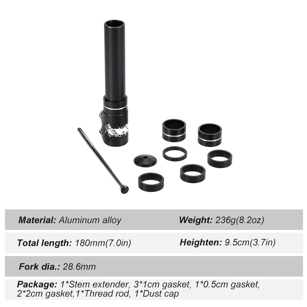 Горячая новинка Wake алюминиевый сплав вилка для велосипеда расширитель стволовых