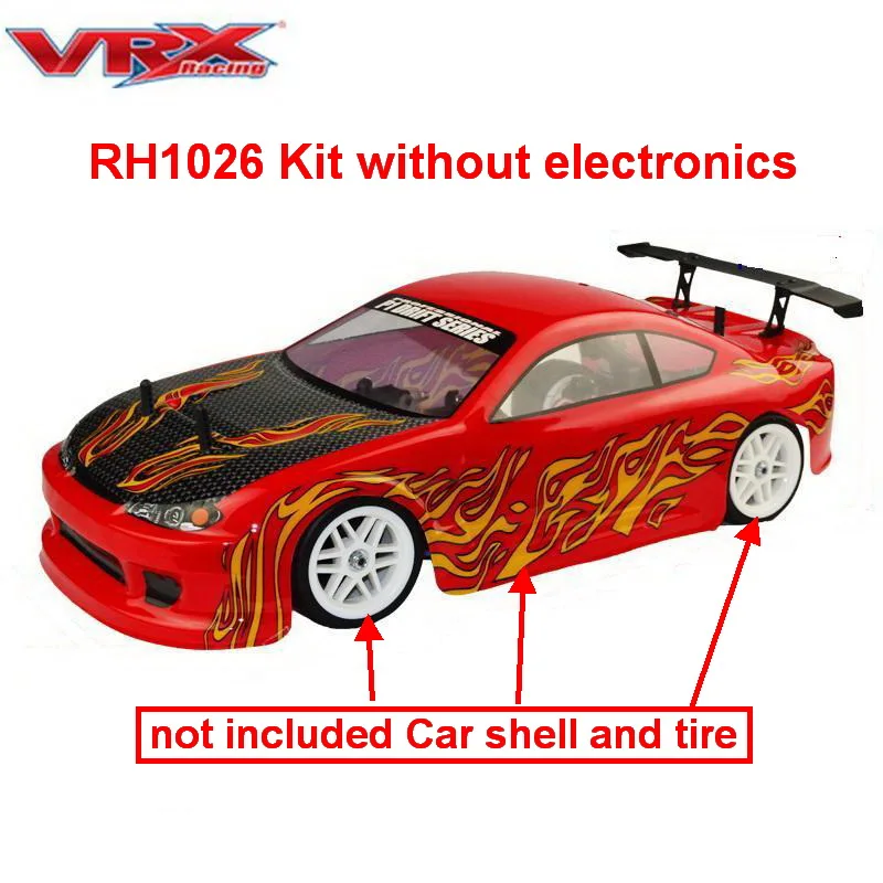 VRX Racing RH1026 комплект 1/10 масштаб 4WD Электрический RC автомобиль без электроники не