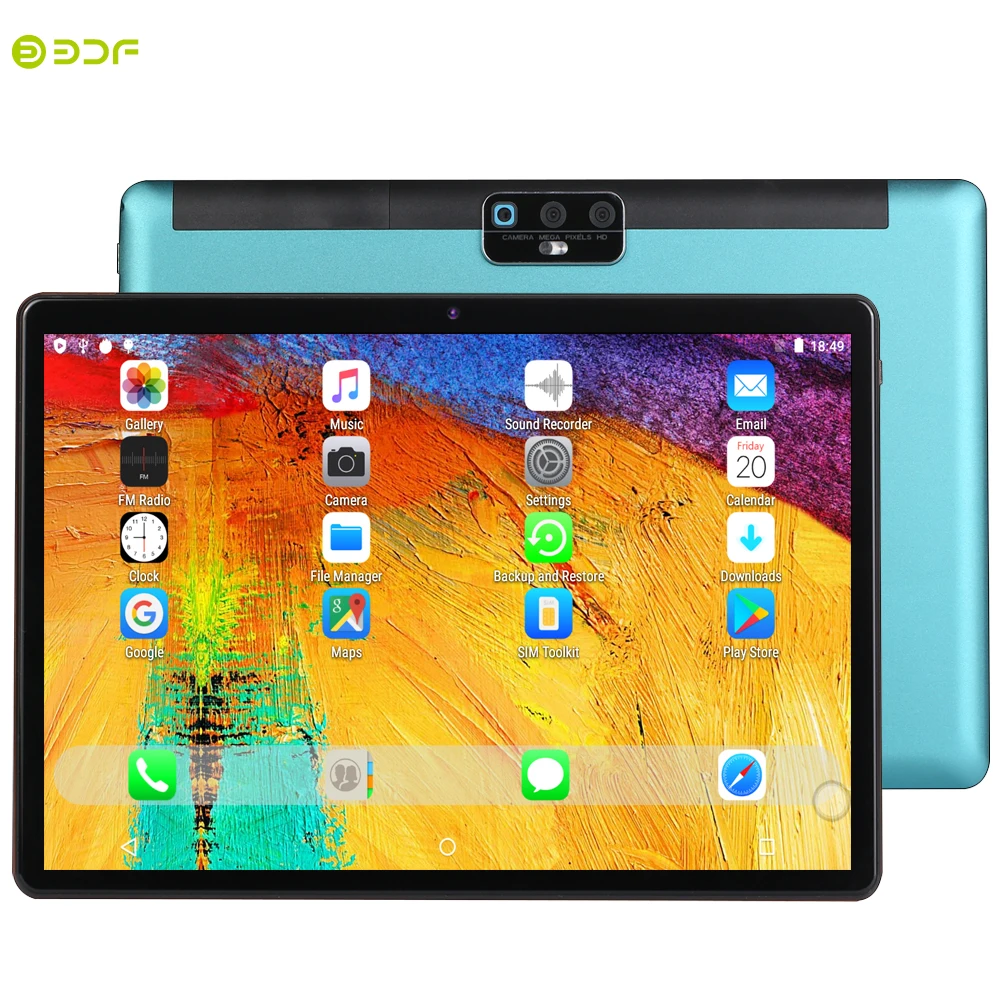 new tablet 10 1 inch tablet pc octa core android 9 0 3g4g phone call 4gb64gb rom bluetooth wi fi sim card android 9 0 tablets free global shipping