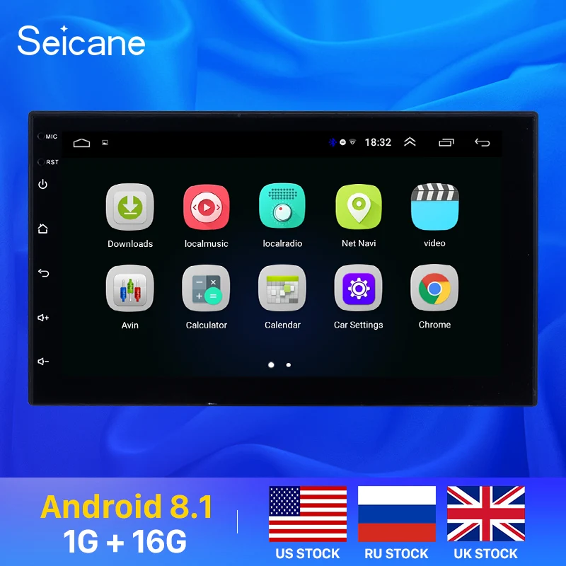 Seicane 2Din Android 8,1 7 дюймов Универсальное автомобильное радио для NISSAN TOYOTA KIA VW hyundai Suzuki Honda RAV4 Солнечный YARIS COROLLA VIOS