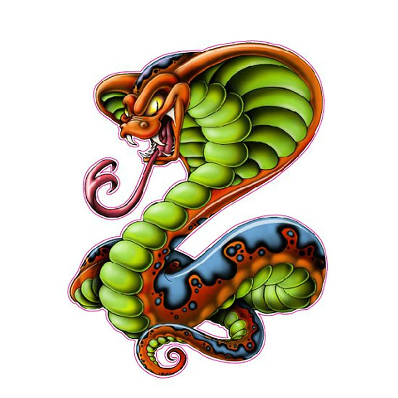 13 см x 10 Страшно большой змея автомобиля Стикеры автомобилей мотоциклы окно