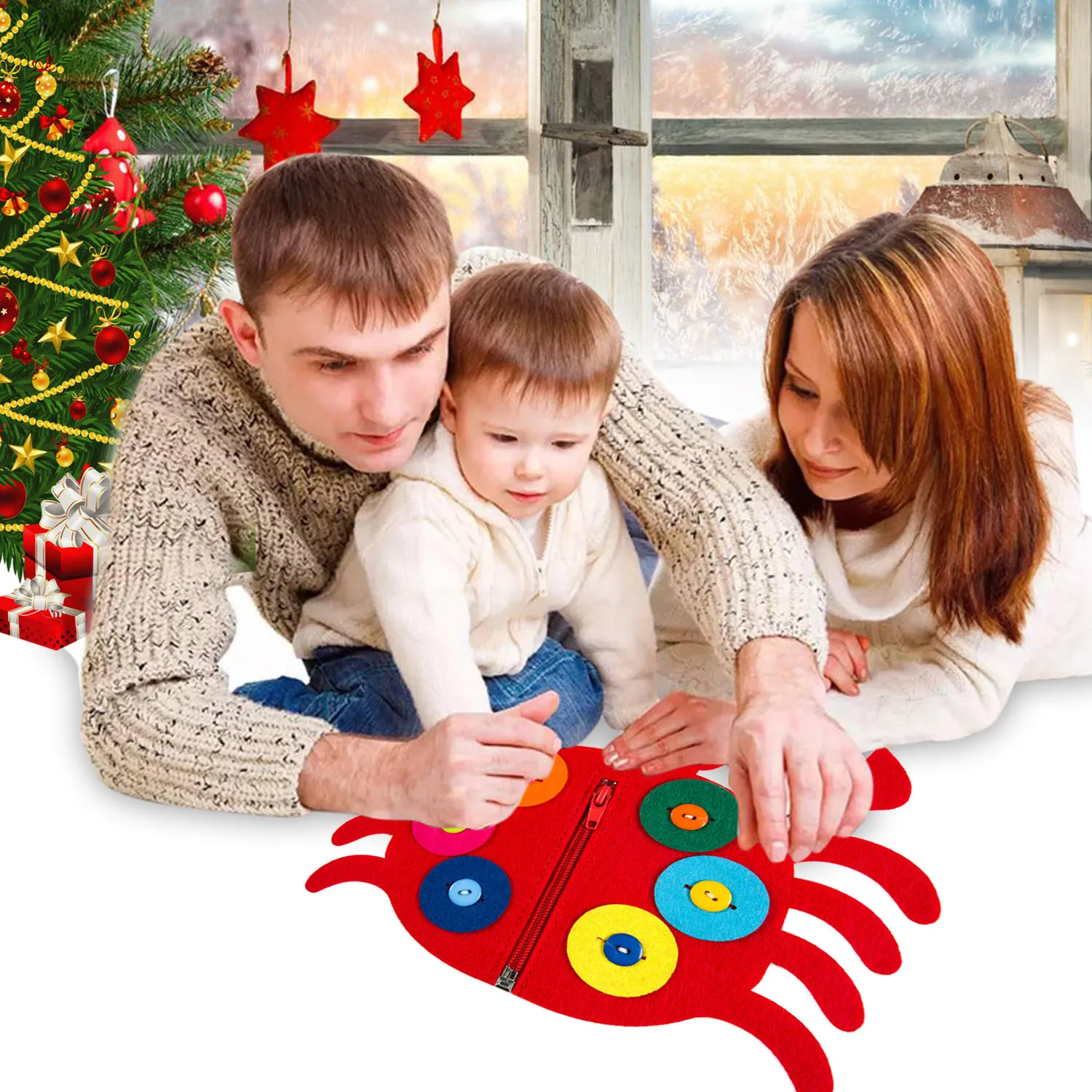 Детская ткань Монтессори с мультяшными животными сделай сам обучение одеванию