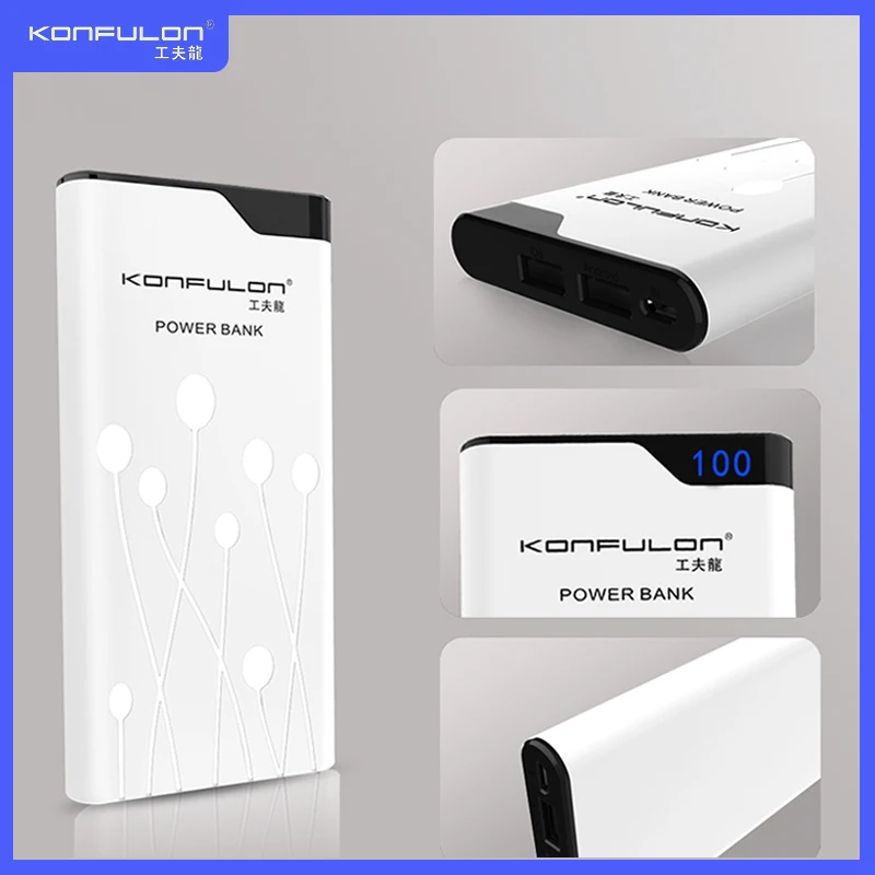 

Внешний аккумулятор со светодиодным дисплеем, 10000 мАч