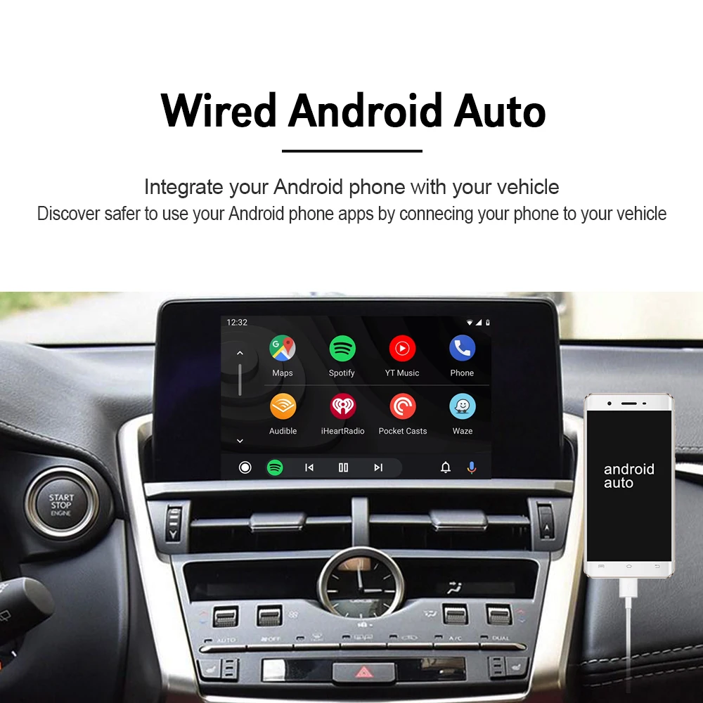 CarlinKit Декодер Беспроводной Carplay/Android авто для Lexus NX ES US IS CT RX GS LS LX LC RC поддержка