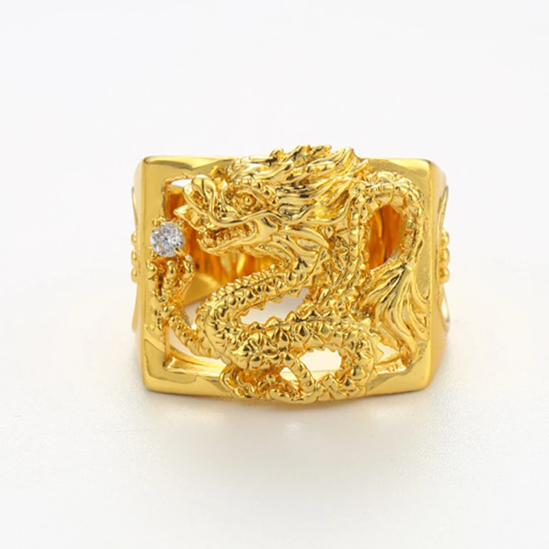 Женское кольцо золотого цвета Charmhouse обручальное из чистого золота GP Круглый