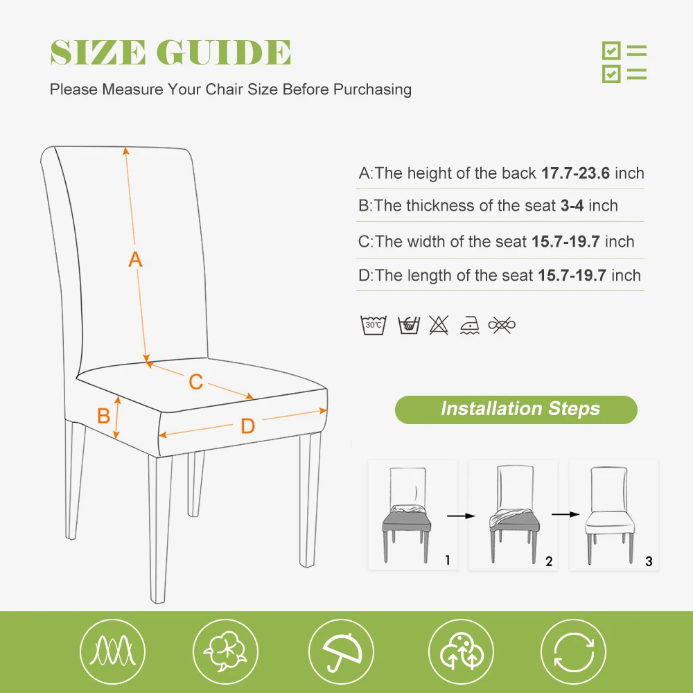 

1/2/4/6pcs Dining Chair Cover Jacquard Spandex Dining Chairs Cover Chair Cover Armchair Thick Fabric Stretch Seat Cover