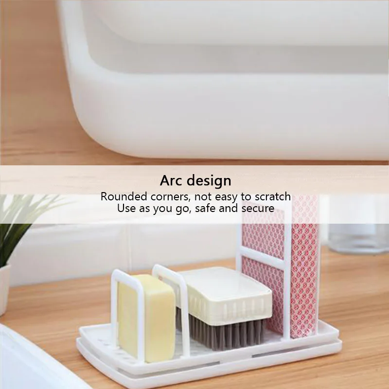 Punch-free Kitchen Storage Rack Rag Countertop Hanger Sink Dishcloth Sponge Drain Pool Accessories | Дом и сад
