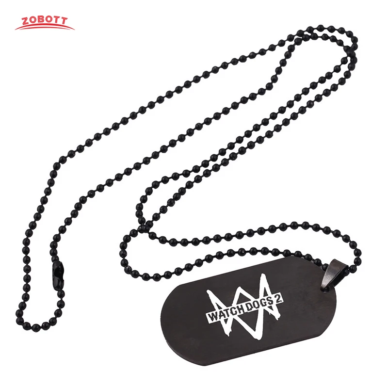 Часы Dogs 2 Dedsec ожерелье из нержавеющей стали кулоны костюмы для косплея реквизит