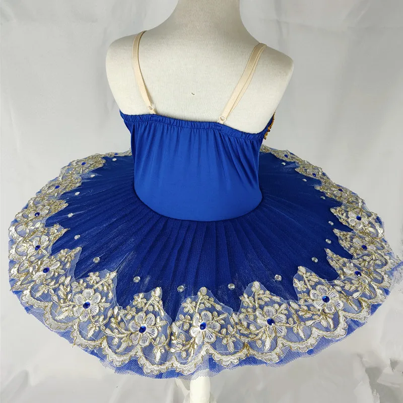 Ярко-голубая профессиональная балетная пачка для взрослых Женская балерина