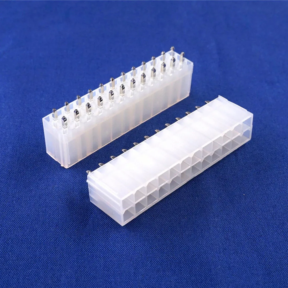 1000Pcs Motherboard ATX 4.2 mm 24 Pin Male Header Pins P CPU Power Connector PCB Through Hole Vertical Solid | Обустройство дома
