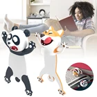 3D стерео закладка для книги с мультипликационным принтом животных Закладка для книги оригинальный ПВХ вечерние день рождения снежный шар студентов подарок для подростков хорошо подходит для чтения