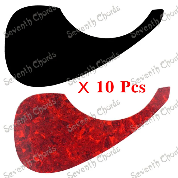 

10 Pcs/Lot Guitar Pickguard Pick Guard Anti-scratch Plate for 40 " 41 " Folk Acoustic Guitar - Black & Red