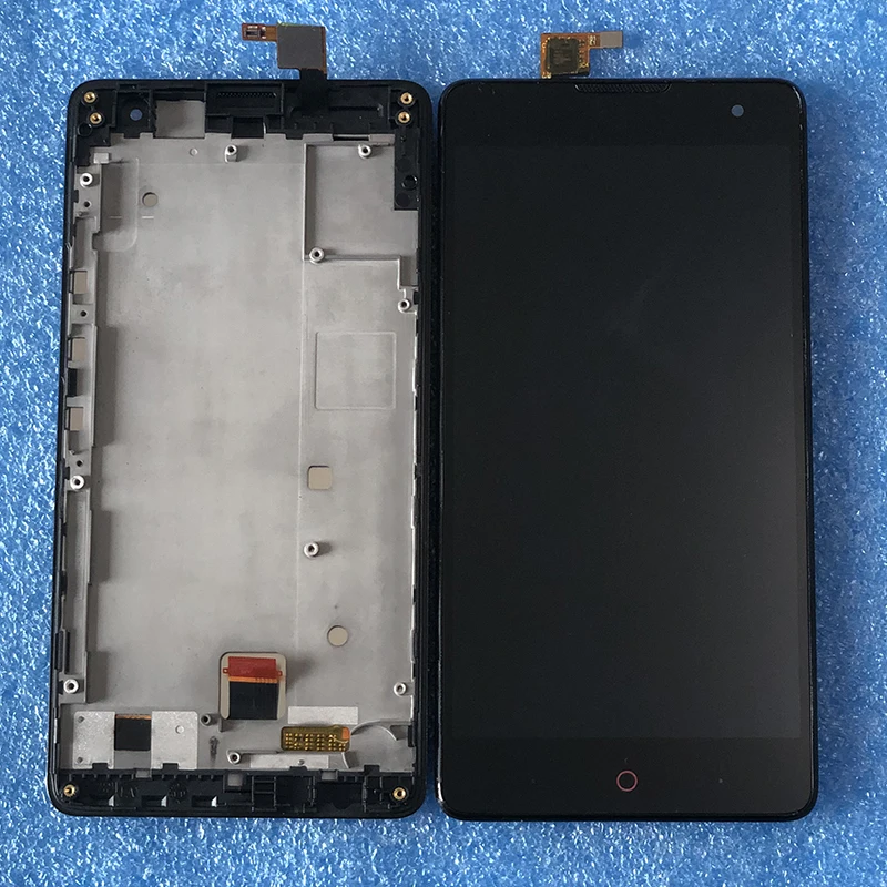 Axisinternational для 5," zte nubia Z7 Max NX505J ЖК-дисплей с рамкой+ сенсорный дигитайзер для zte nubia Z7 max nx505j