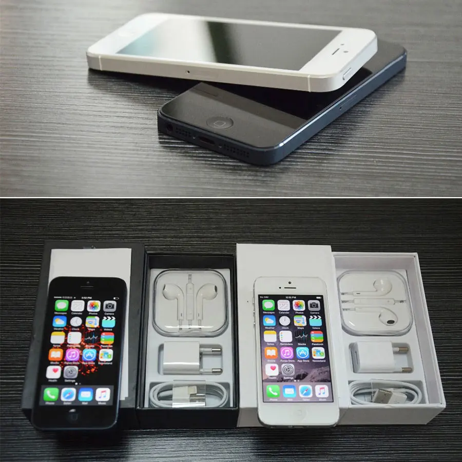 Смартфон iPhone 5 разблокированный мобильный телефон 16 ГБ/32 ГБ/64 Гб ПЗУ IOS экран 4 0