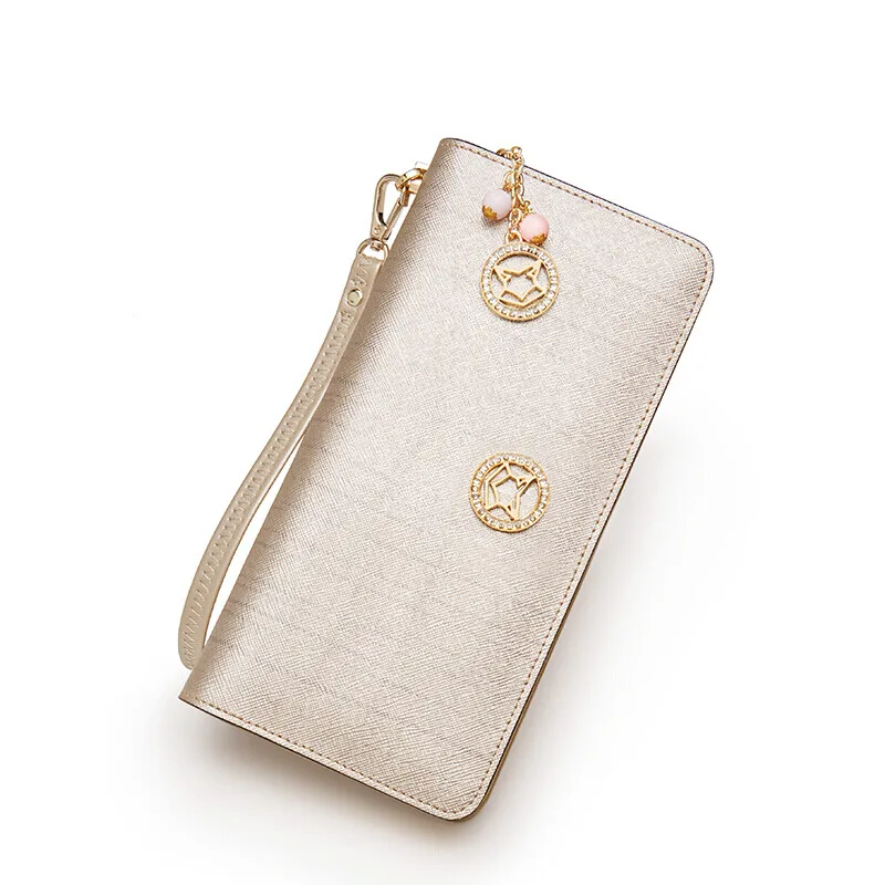 

Golden Fox long women's purse women's zipper handbag hand in hand bag large capacity wallet 218014f