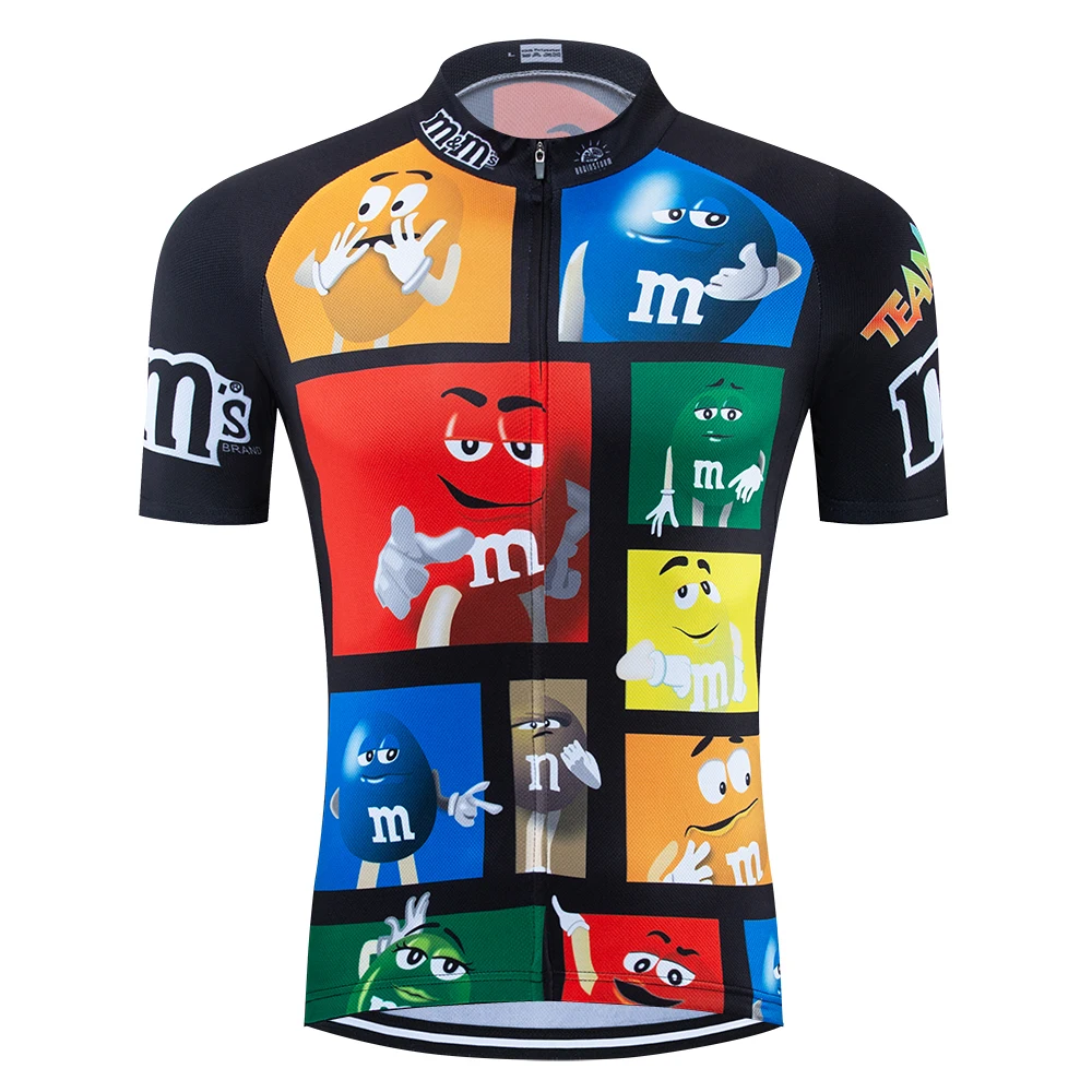 SISVIPCartoon забавные Велоспорт Джерси ropa ciclismo Для мужчин с коротким рукавом Велоспорт одежда maillot Открытый велосипед Джерси MTB