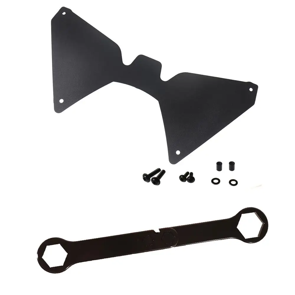 Вилочный щит рассеиватель и набор инструментов для замены черных колес Honda Africa Twin