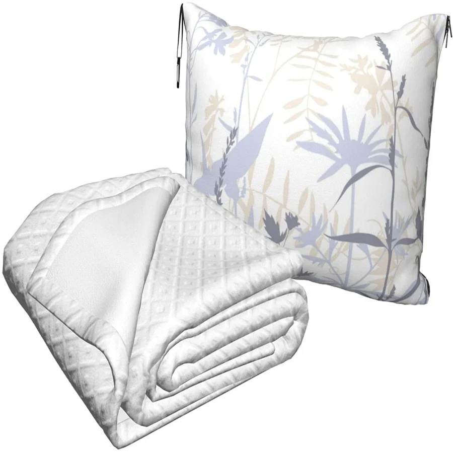 Preço Flores Viagem Travesseiro Cobertor Dois-em-um Mochila Cinta E Compacto Avião Saco Cintura Suporte 60x43 Polegadas