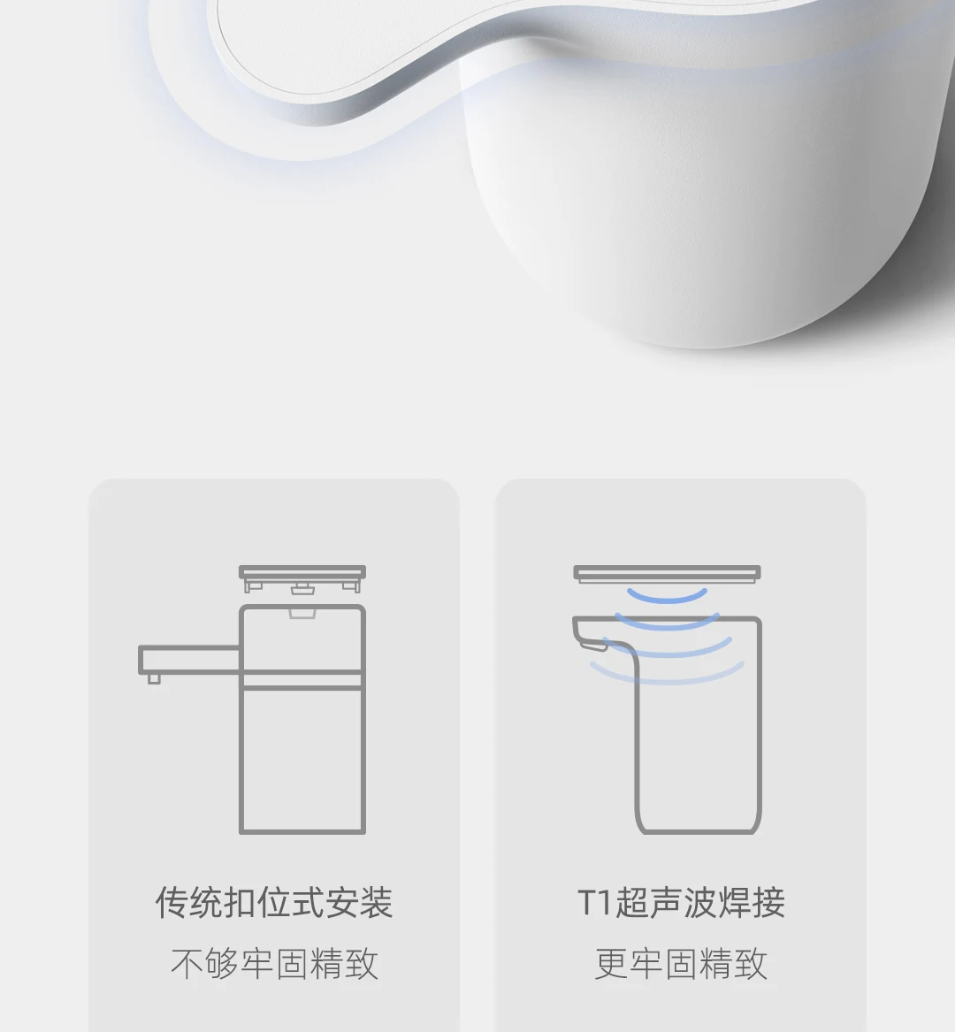 Новейший Xiaomi Mijia Youpin трехзонный Т1 бутилированный водяной насос цельная поилка для всех типов бутилированной воды белого цвета