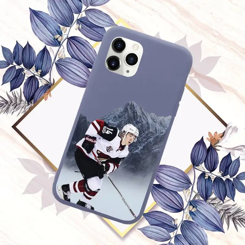 

ice hockey Athletes Phone Case Candy Color for iPhone 11 12 mini pro XS MAX 8 7 6 6S Plus X SE 2020 XR