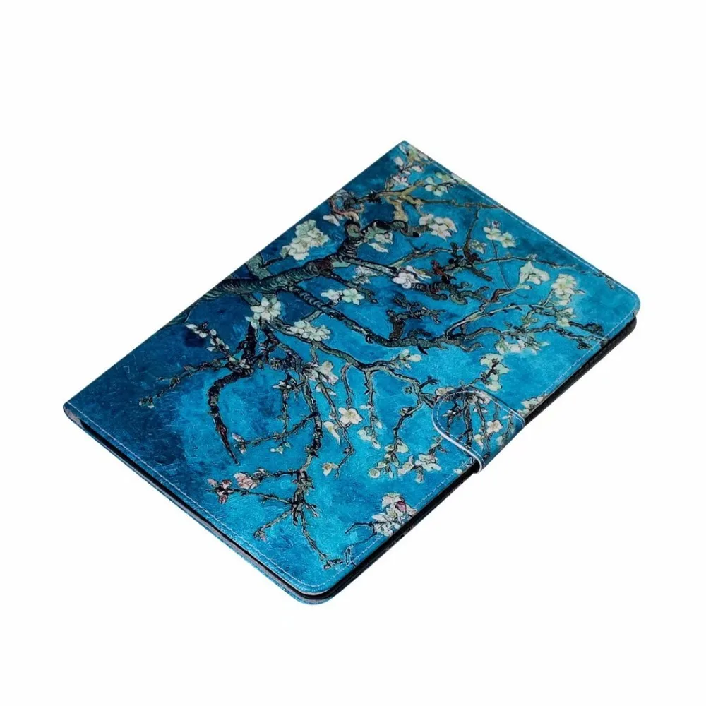 Чехол для планшета для Samsung Galaxy Tab S6 T860 T865 SM-T860 SM-T865 10,5 дюймов модный цветной рисунок кожаный чехол-подставка, петля+ подставка для ручек