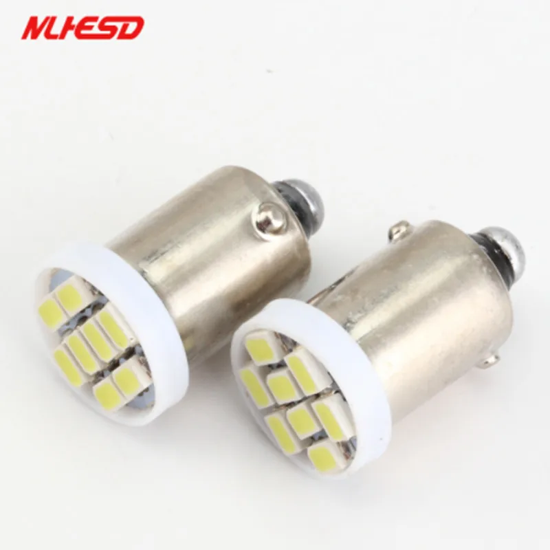 100 шт. Ba9s 44 47 T11 T4W Bayonet AC 6 в/6 3 В 1206 3020 8SMD светодиодный ная лампа для пинбола без