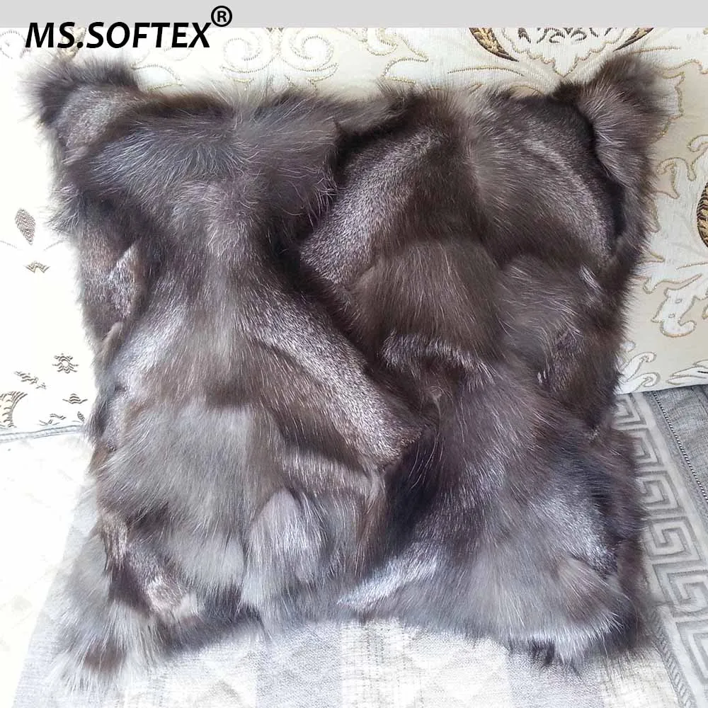 Наволочка из натурального Лисьего меха MS.Softex наволочка роскошные меховые