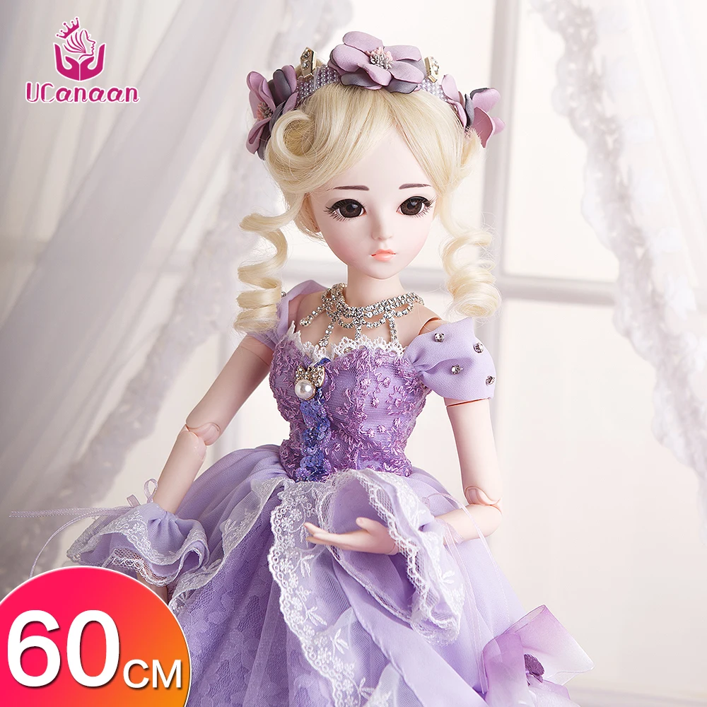 UCanaan 60 см 23 6 ''BJD SD кукла с одеждой наряд обувь парик Макияж волос и 18 шаровых