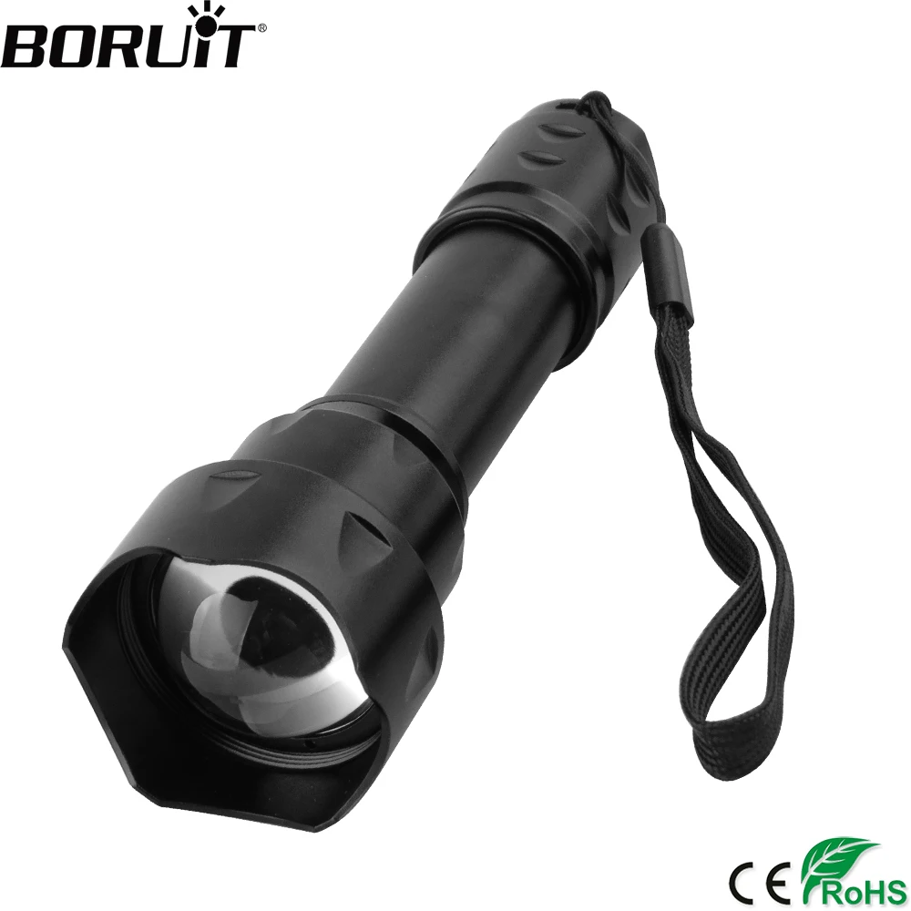BORUiT T20 инфракрасный ИК 850nm ночное видение зум светодиодный фонарик 18650