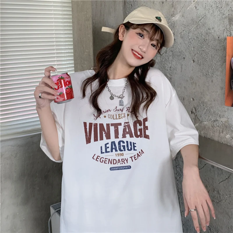 

Will - summer dark casual gothic T-shirt hip-hop letters printed short sleeves casual vintage shirt Harajuku T-shirt students In