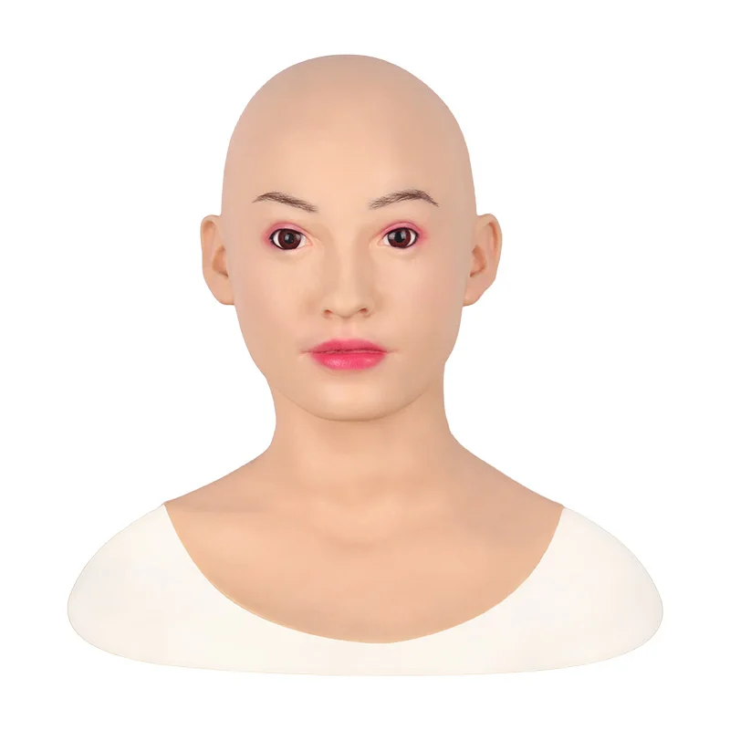 comprar Máscara De Silicone Pele Humana Realista Mulher Rosto Halloween Crossdresser Cosplay Masruerade Tolo-dia Spoof Complicado Adereços