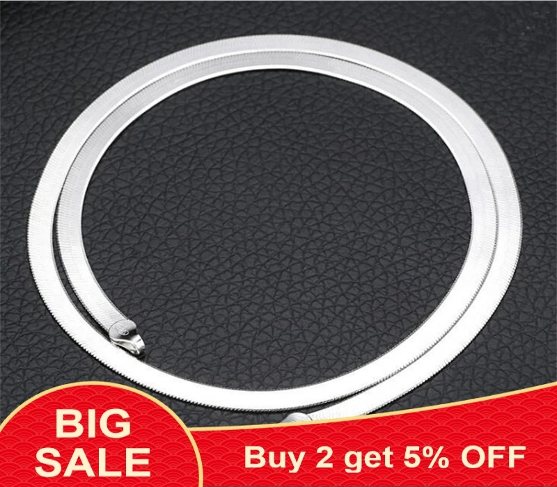 Цепочка-чокер из серебра 925 пробы для женщин и мужчин | Украшения аксессуары