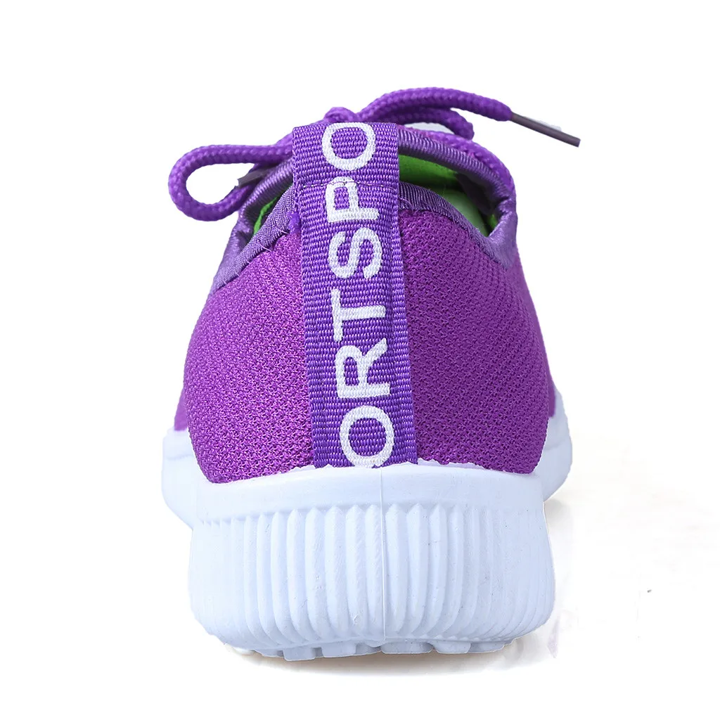 Women Sneakers Outdoor Solid Round Toe Breathable Loafers Soft Leisure Flat Running Shoes Sports Shoes Light Bottom Shoes#1007